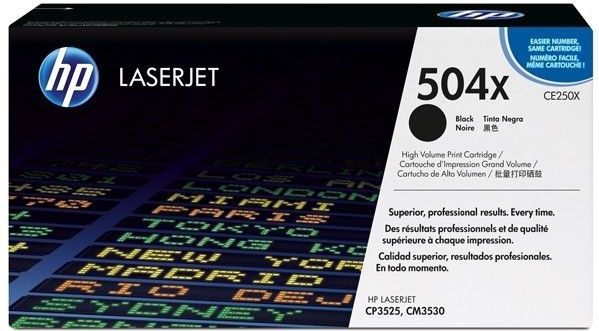 HP Toner 504X (CE250X) Zwart Hoge capaciteit