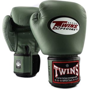 Twins Special BGVL 3 Bokshandschoenen - Echt Leer - Olijfgroen - Maat 14 oz