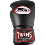 Twins (kick)bokshandschoenen Velcro zwart 14 oz