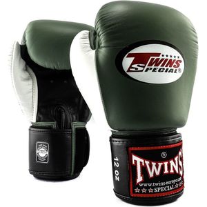 Twins BGVL 4 Bokshandschoenen Groen met zwart en wit - 16 oz.