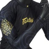 Fairtex Pro Long Sleeves Rashguard - Ninlapat - zwart / goud - XL