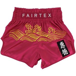 Fairtex BS1910 Muay Thai Shorts - Golden River - rood M