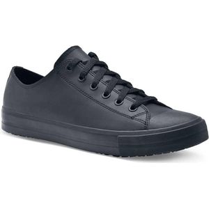 Shoes for Crews 38649-35/2.5 DELRAY - Leren unisex casual schoenen, antislip, maat 35 EU, ZWART