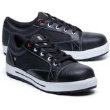 Shoes For Crews - Fergus - Veiligheidsschoenen - Zwart/Wit - Waterdicht - Uniseks