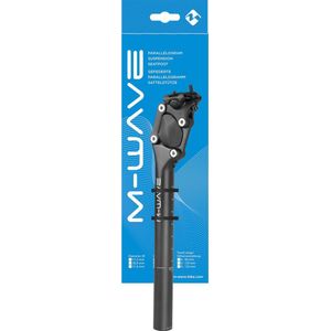 M-Wave Zadelpen verend atb zwart