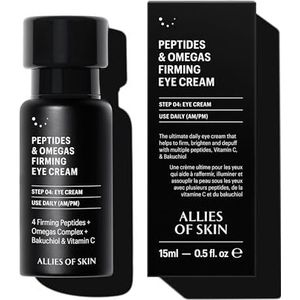 Allies Of Skin - Peptides & Omegas - Oogcrème - 15 ml - Peptiden & Omega's