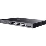 TP-Link Omada 24-Port Gigabit Switch - 24 RJ-45 Poorten - 4 SPF+ Slots - AC Voeding
