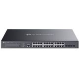 TP-Link Omada 24-Port Gigabit Switch - 24 RJ-45 Poorten - 4 SPF+ Slots - AC Voeding