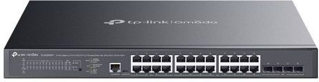 TP-Link Omada 24-Port Gigabit Switch - 24 RJ-45 Poorten - 4 SPF+ Slots - AC Voeding