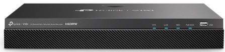 TP-Link VIGI NVR2008H-8MP Netwerk Video Recorder (NVR) Zwart