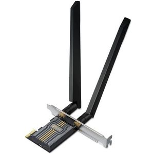 TP-Link - Archer TBE400E - WiFi Kaart - Zwart - PCIe - 6500Mbps