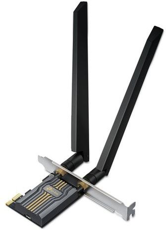 TP-Link - Archer TBE400E - WiFi Kaart - Zwart - PCIe - 6500Mbps