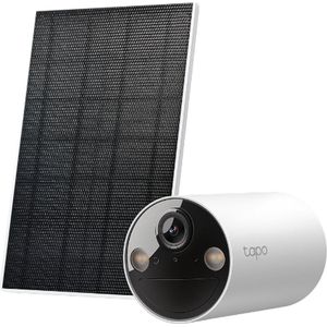 Tapo C410 KIT bewakingscamera op zonne-energie voor buiten, 2K, 3 MP, nachtzicht, kleur, micro-SD-geheugen, niet-afneembare batterij, 6400 mAh, bidirectionele audio, Alexa en Google Personenherkenning