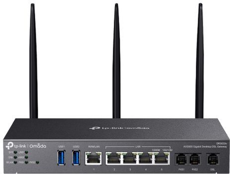 TP-Link Omada AX3000 draadloze router Gigabit Ethernet Dual-band (2.4 GHz / 5 GHz) Zwart