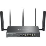 TP-Link - Omada 4G+ Cat6 AX3000 - VPN Gateway - Zwart - Stroomvoorziening via PoE+
