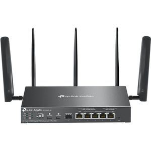 TP-Link - Omada 4G+ Cat6 AX3000 - VPN Gateway - Zwart - Stroomvoorziening via PoE+