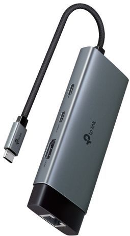 TP-Link UH6120C - USB-C Hub - Zwart - 6-in-1 - HDMI 4K - Ethernet - USB 3.0