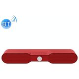 NewRixing NR-4017 TWS Pure Color Soundbar Bluetooth Speaker with Knob(Red)