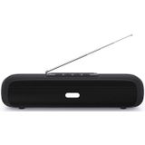 NewRixing NR-2027FM TWS Soundbar Bluetooth Speaker with Mobile Phone Holder & Antenna(Black)
