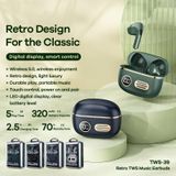 Remax TWS-39 Retro True Wireless Music Bluetooth Oortelefoon (Zwart)