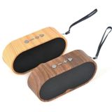 F3 Retro Wood-Grain Mini Bluetooth-luidspreker Ondersteuning TF-kaart (ondiepe graan)