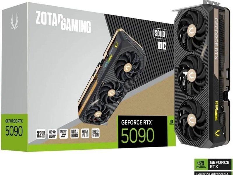 Zotac - RTX 5090 Solid OC - Grafische Kaart - 32GB GDDR7