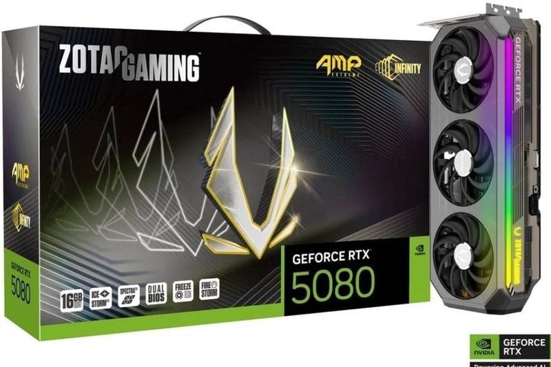 Zotac - RTX 5080 AMP Extreme - Grafische Kaart - 16GB GDDR7