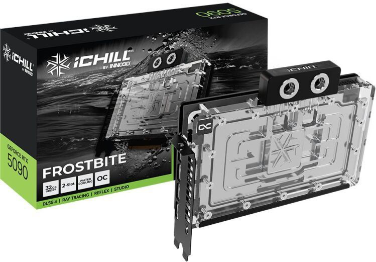 INNO3D - GeForce RTX 5090 ICHILL Frostbite - Videokaart - GDDR7 - 32GB