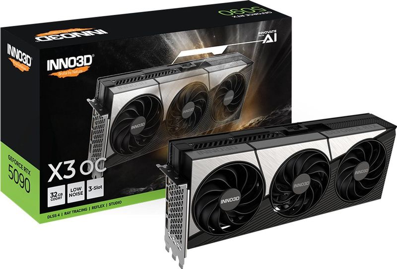 INNO3D - GeForce RTX 5090 X3 OC - Videokaart - 32GB - GDDR7 - PCIe 5.0