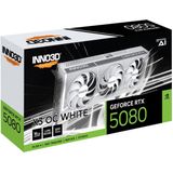 INNO3D - GeForce RTX 5080 X3 OC - Videokaart - Wit - 16GB - GDDR7 - PCIe 5.0