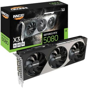 INNO3D - GeForce RTX 5080 X3 - Videokaart - 16 GB - GDDR7 - PCIe 5.0