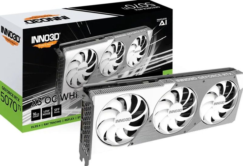 INNO3D - GeForce RTX 5070 Ti X3 OC White - Videokaart - 16GB - GDDR7 - PCIe 5.0