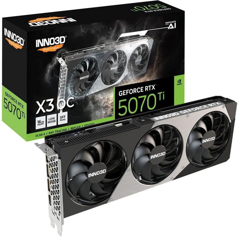 INNO3D - GeForce RTX 5070 Ti X3 OC - Videokaart - 16GB - GDDR7 - PCIe 5.0
