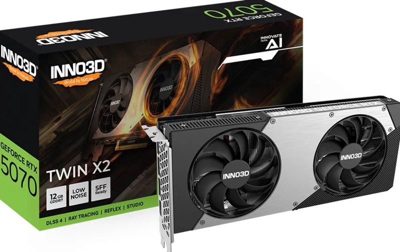 Inno3d - Rtx 5070 Twin X2 - Grafische Kaart - 12GB GDDR7