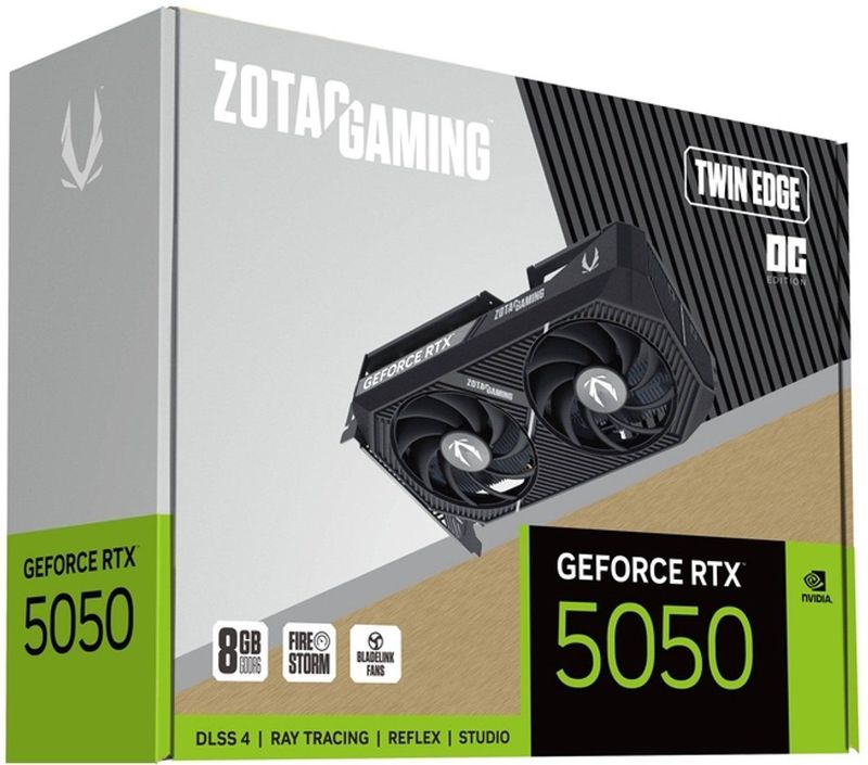 ZOTAC GAMING - GeForce RTX 5050 - Videokaart - 8 GB GDDR6 - Zwart