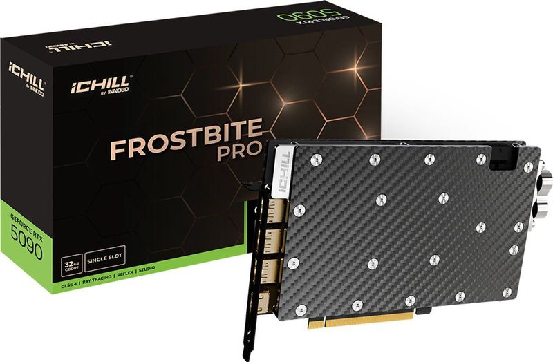 INNO3D - GeForce RTX 5090 iChill Frostbite Pro - Videokaart - 32GB - GDDR7 - PCIe 5.0