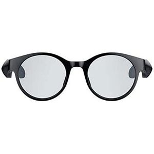 Razer Anzu Smart Glasses (ronde, grote glazen) - Bril met blauwlichtfilter of audiozonnebril (Geïntegreerde microfoon en luidsprekers, Batterijduur van meer dan 5 uur, Waterbestendig) Zwart