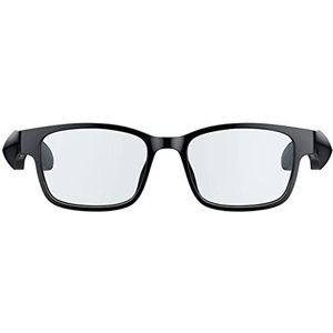 Razer Anzu Smart Glasses (rechthoek, kleine glazen) - Bril met blauwlichtfilter of audiozonnebril (Geïntegreerde microfoon en luidsprekers, Batterijduur van meer dan 5 uur, Waterbestendig) Zwart