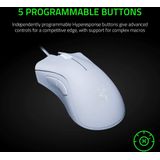 Razer - Deathadder Essential - Gaming Muis - Wit - Duurzaam Ontwerp