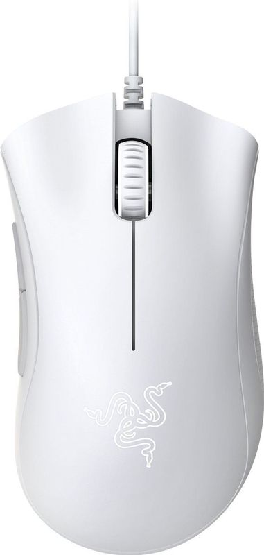 0 Razer DeathAdder Essential Gaming Maus, weiß
