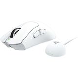 Razer - DeathAdder V4 Pro - Draadloze Gaming Muis - Wit - Ultralicht 56 g - 45.000 DPI