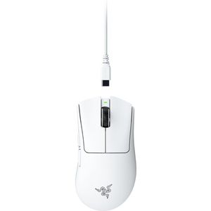 Razer - DeathAdder V4 Pro - Draadloze Gaming Muis - Wit - Ultralicht 56 g - 45.000 DPI