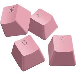Razer Upgradeset voor PBT-Toetsdoppen en Spiraalkabel (120 Double-shot toetsen, USB-C naar USB-A Kabel, Spiraalkabel) Quartz Roze, US- & UK-Layout
