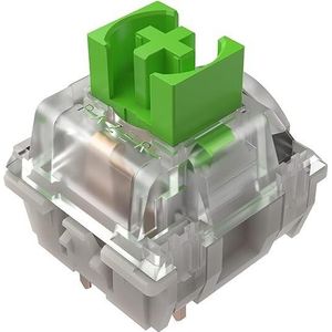 Razer Set mechanische schakelaars – Clicky groene schakelaars (3e generatie, transparante schakelaarbehuizing met led-lens, tot 100 miljoen toetsaanslagen, veelzijdige 3-polige stekkers)