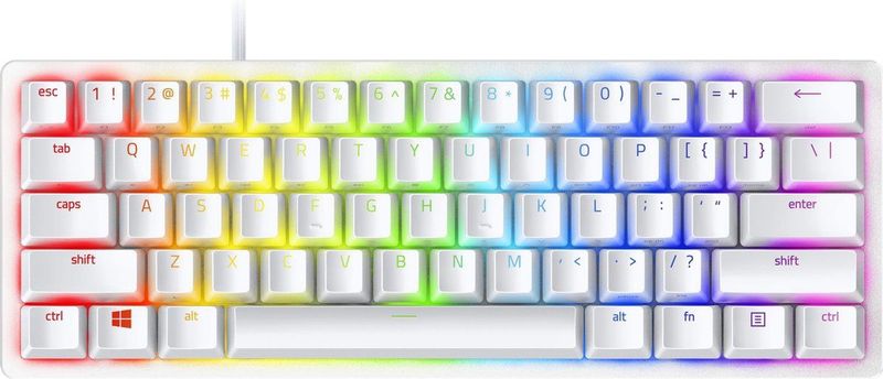 Razer Huntsman Mini - Gaming Toetsenbord - Purple Switch - RGB - Qwerty - Wit
