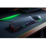 Razer Huntsman Mini (Red Switch) – compact gaming-toetsenbord (60% compact toetsenbord met lineaire opto-mechanische schakelaars, PBT-toetsen, afneembare USB-C-kabel) toetsenbord AZERTY, zwart