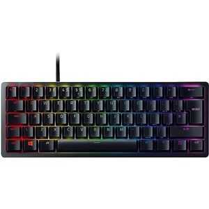 Razer Huntsman Mini (Purple Switch) - Compact Gaming Keyboard (Compact 60% Keyboard met Clicky Opto-Mechanical Switches, PBT Keycaps, Afneembare USB-C kabel) UK Layout