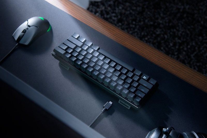 Razer Huntsman Mini Tastatur Gaming Draadloos Mechanisch Toetsenbord Transparant German QWERTY