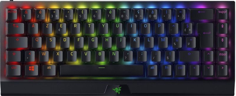 Razer BlackWidow V3 Mini HyperSpeed (Yellow Switch) – 65% compact gaming-toetsenbord met mechanische schakelaars (lineair en klik, RGB Chroma-verlichting) Azerty-toetsenbord – zwart