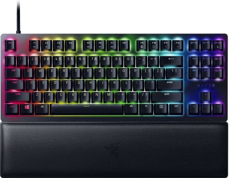 Razer Huntsman V2 TKL Optisch Qwerty Gaming Toetsenbord - Purple Switch - Zwart